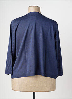 Gilet manches longues col v bleu GRIFFON femme