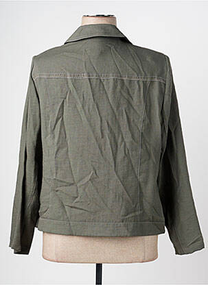 Veste casual epaulette vert CHRISTINE LAURE femme