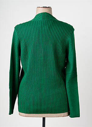 Gilet manches longues coupe cintrée vert OLSEN femme