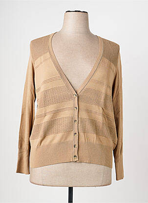 Gilet manches longues fermeture boutonnée sur le devant beige OLSEN femme