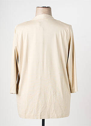 Gilet manches longues col v beige RABE femme