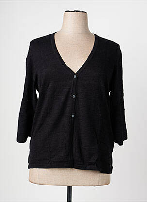 Gilet manches longues fermeture boutonnée sur le devant noir OLSEN femme