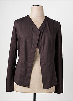 Gilet manches longues coupe cintrée marron OLSEN femme