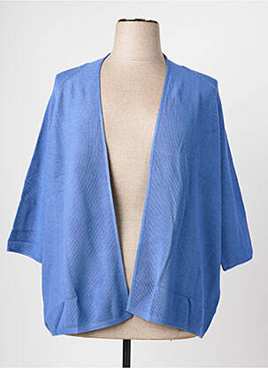 Gilet manches longues col v bleu OLSEN femme