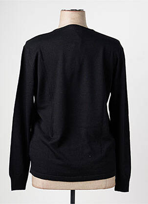 Pull coupe droite manches longues noir ELLEMME femme