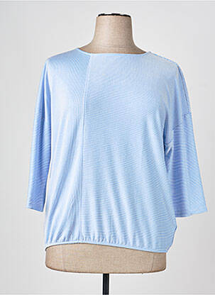 Top imprimé fantaisie manches 3/4 bleu OLSEN femme