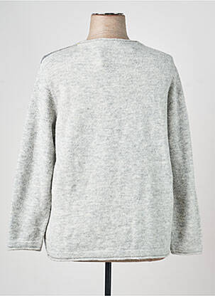 Pull coupe droite manches longues gris RABE femme
