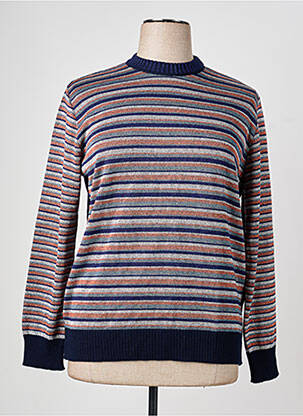 Pull resserrée sur le bas manches longues bleu I.ODENA femme