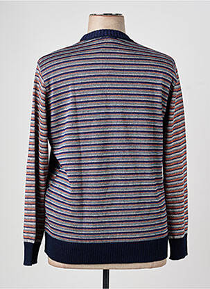 Pull resserrée sur le bas manches longues bleu I.ODENA femme
