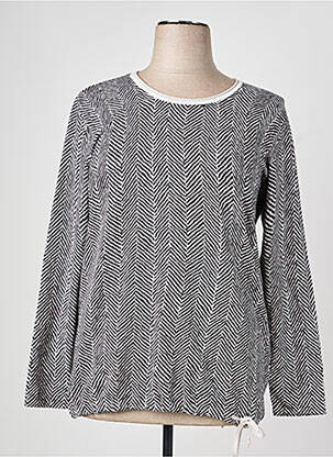 Pull coupe droite manches longues noir OLSEN femme
