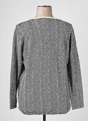 Pull coupe droite manches longues noir OLSEN femme