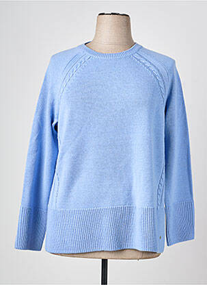 Pull coupe droite manches longues bleu OLSEN femme