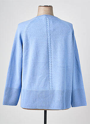 Pull coupe droite manches longues bleu OLSEN femme