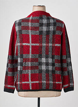 Pull coupe droite manches longues rouge RABE femme