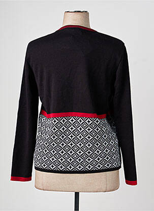 Pull coupe cintrée manches longues noir RODAM femme