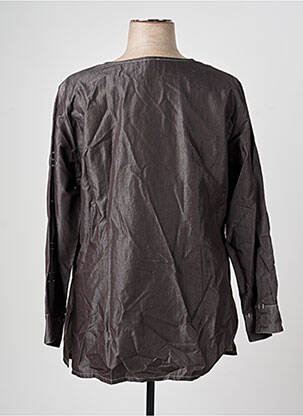 Veste casual col rond gris PAUSE CAFE femme