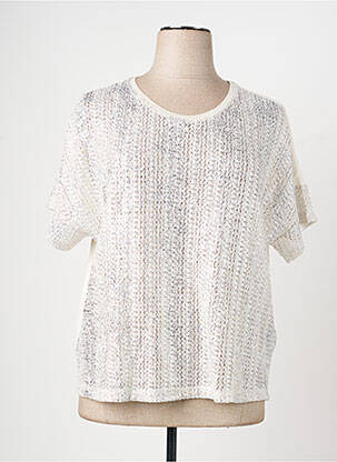 Top manches courtes manches courtes blanc RABE femme