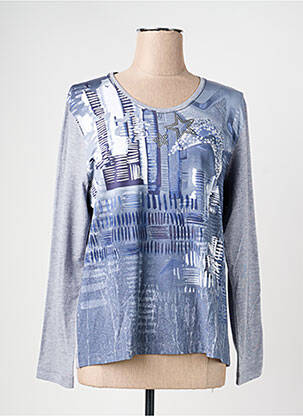 Top imprimé fantaisie manches longues gris RABE femme