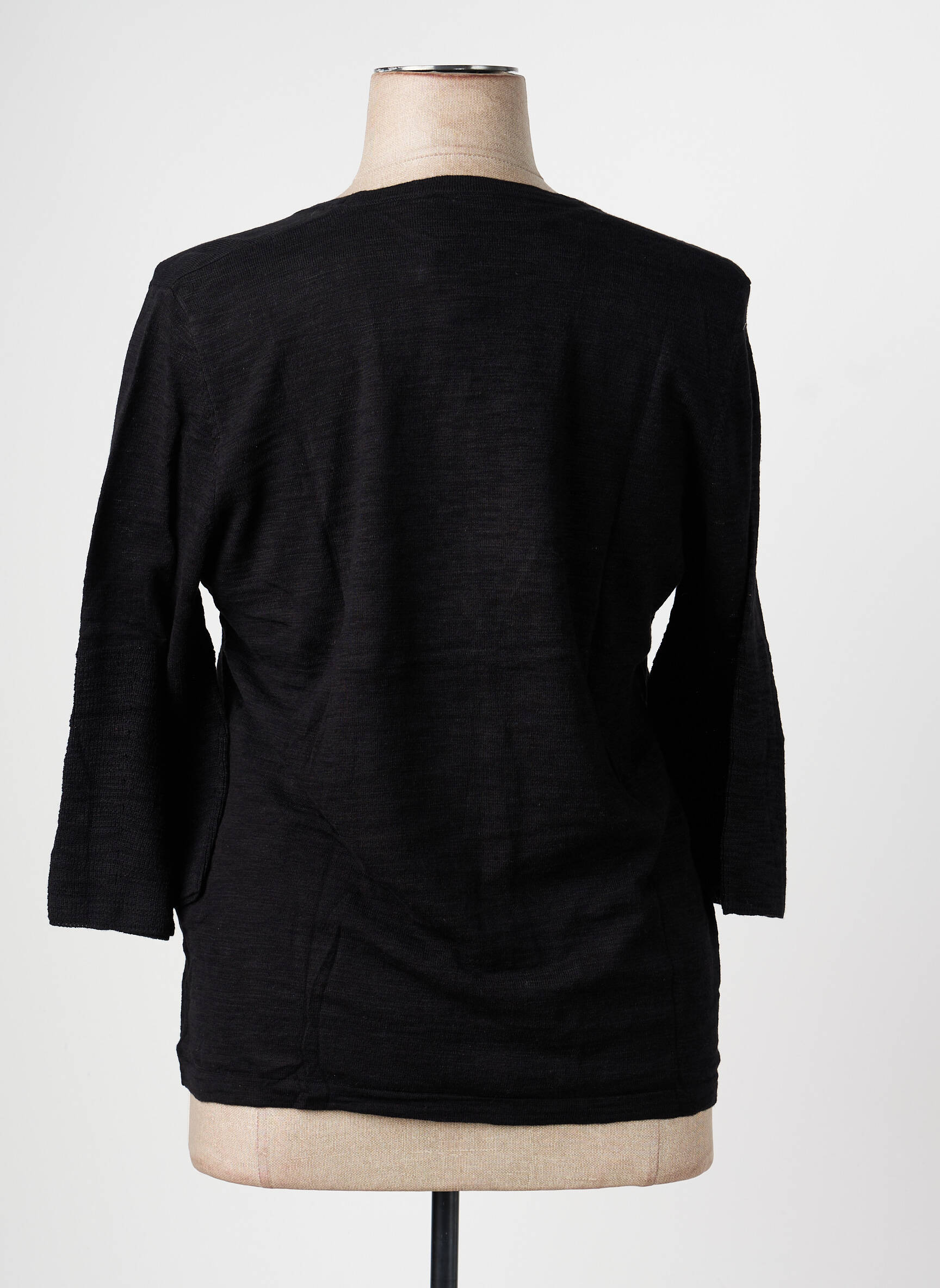 Gilet manches longues fermeture boutonnée sur le devant noir OLSEN femme