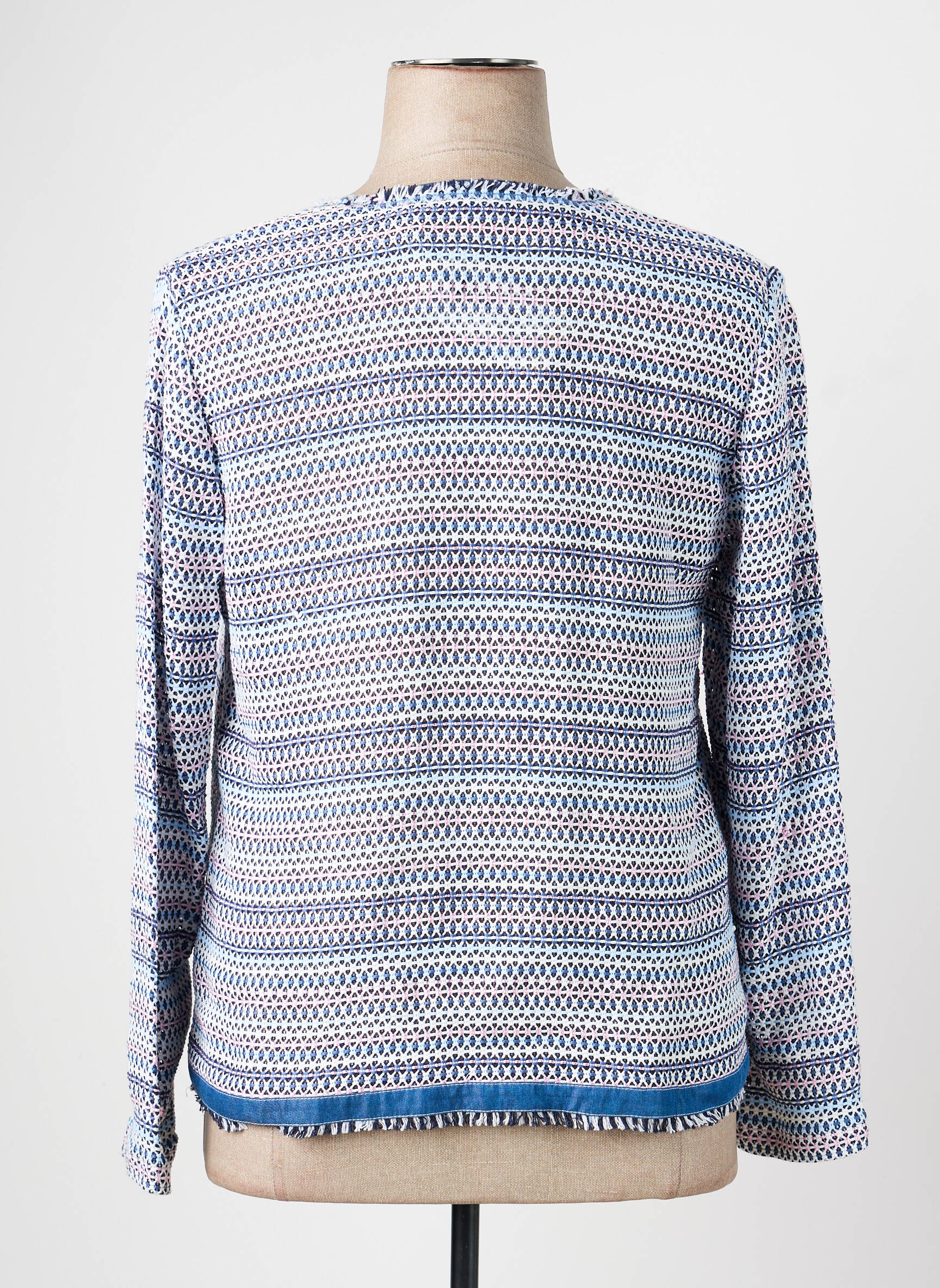 Veste casual col rond bleu RABE femme