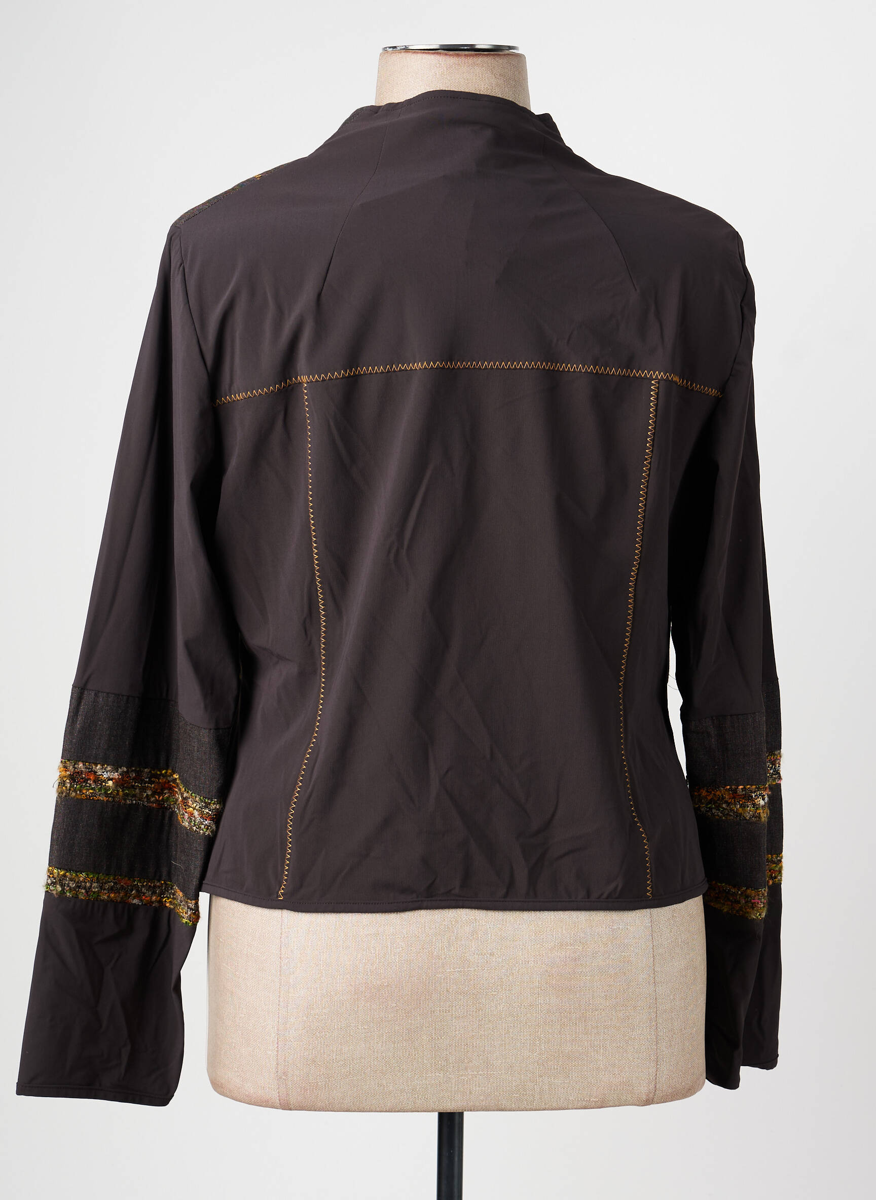 Veste casual coupe droite marron PAUSE CAFE femme