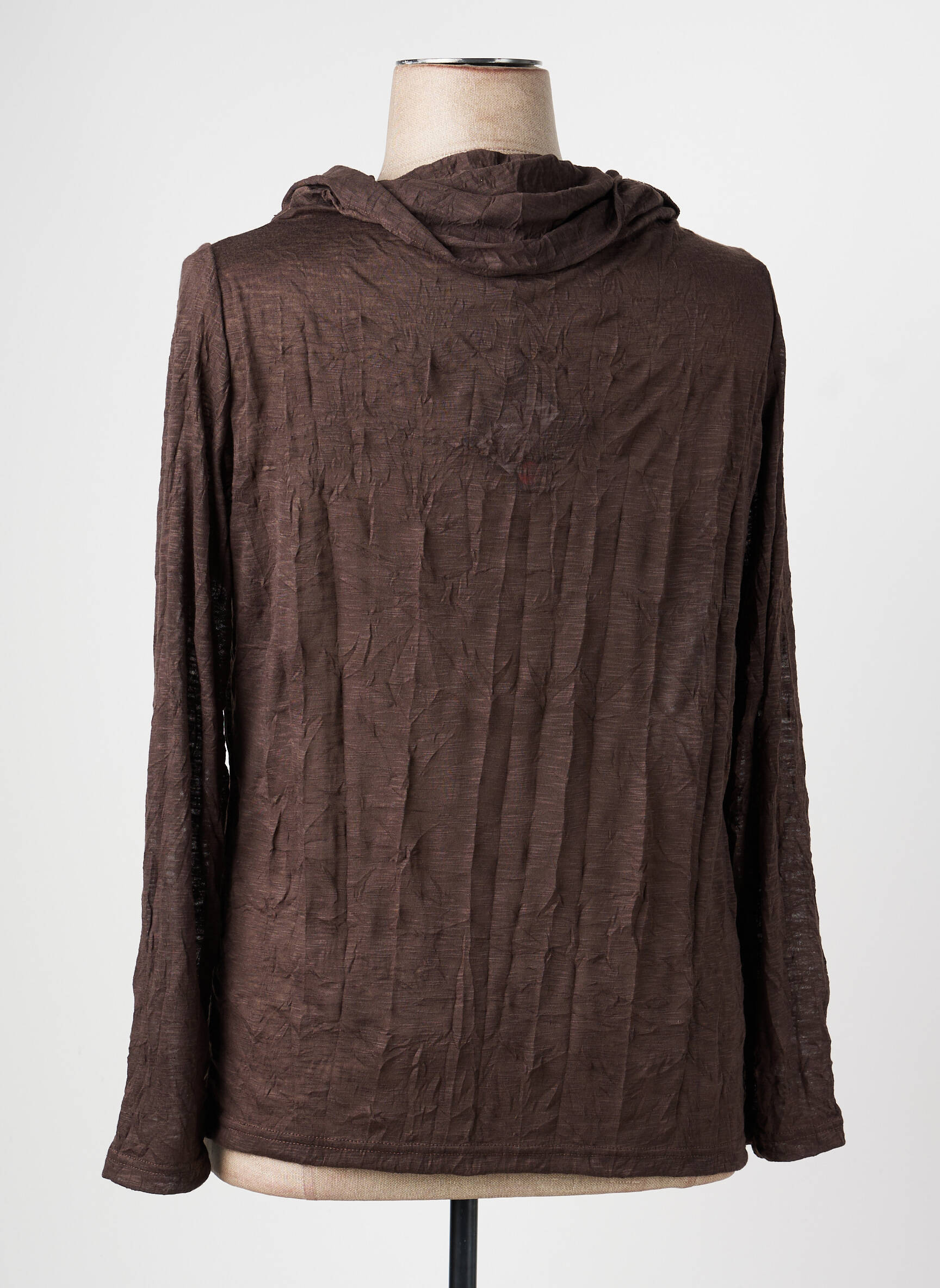 Top manches longues marron PAUSE CAFE femme