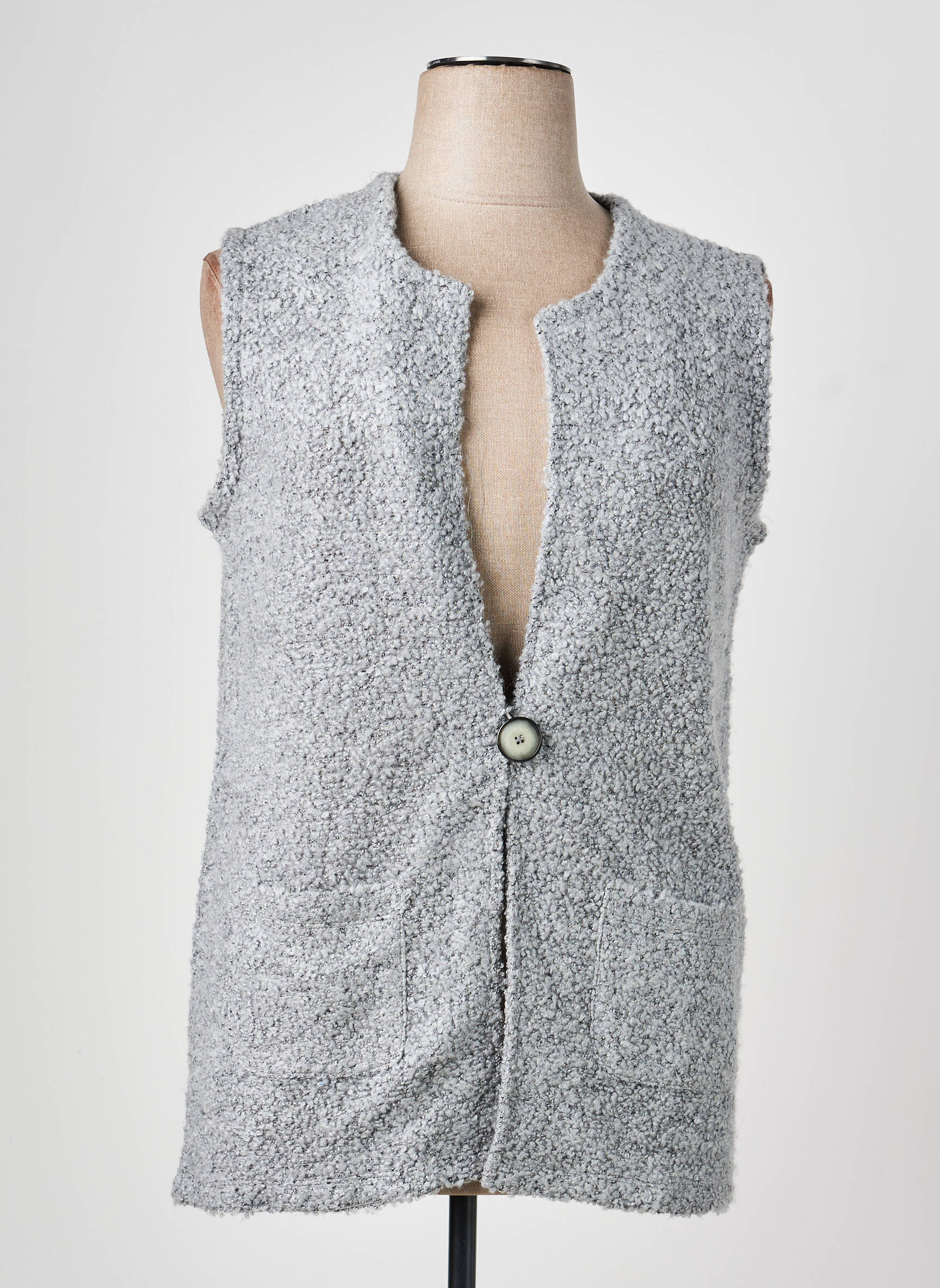 Veste casual coupe droite gris RABE femme