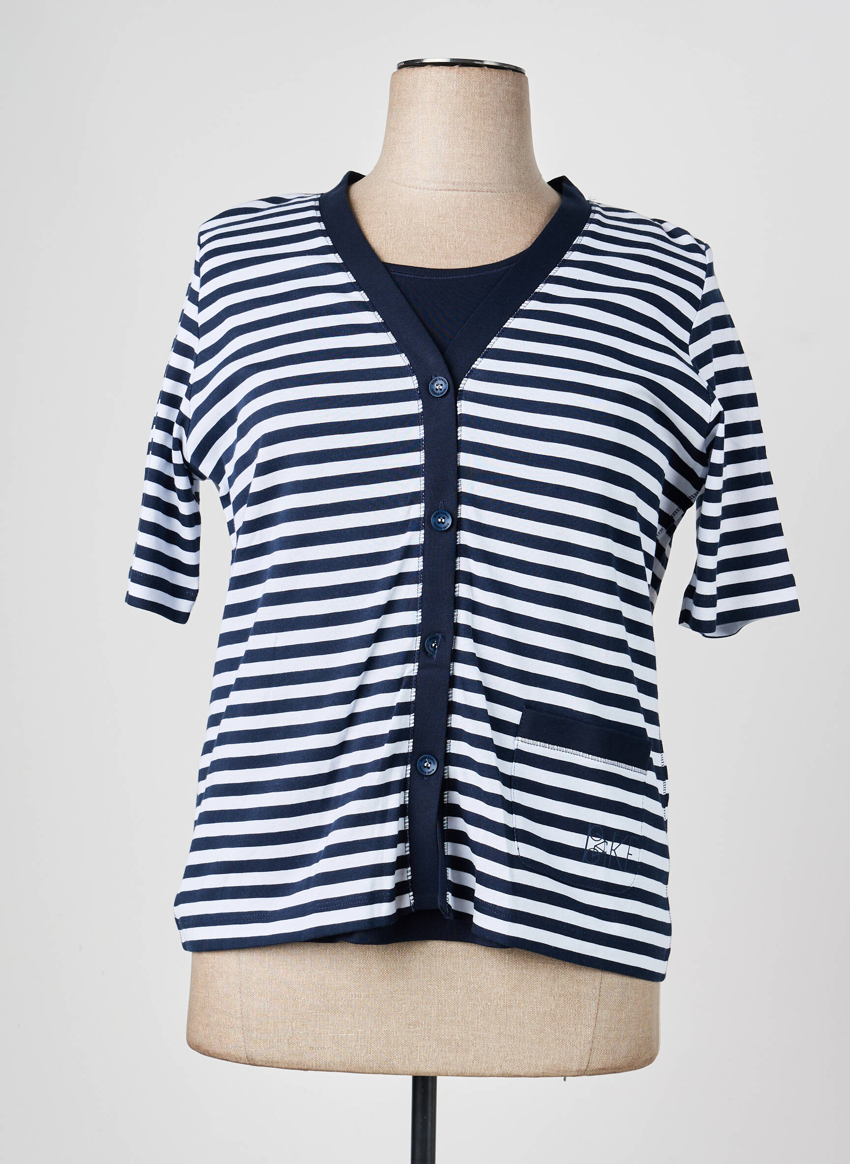 Twin-set fermeture boutonnée sur le devant bleu RABE femme