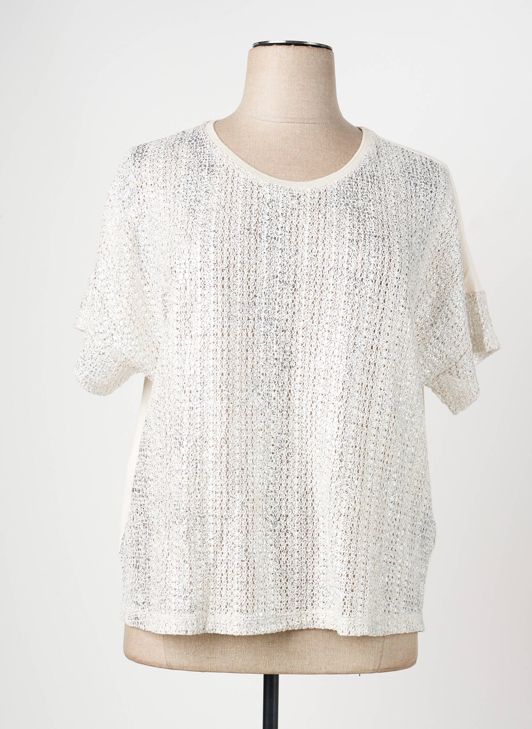 Top manches courtes manches courtes blanc RABE femme