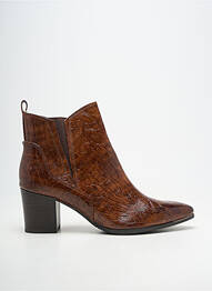 Bottines/boots bout pointu talon de 7 à 9cm marron MARCO TOZZI femme