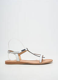 Sandales/nu pieds matière lisse talon plat jusqu'à 3cm blanc LES TROPEZIENNES PAR M.BELARBI femme