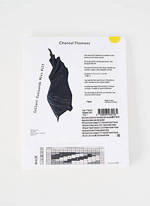 Collants imprimé fantaisie noir CHANTAL THOMASS femme