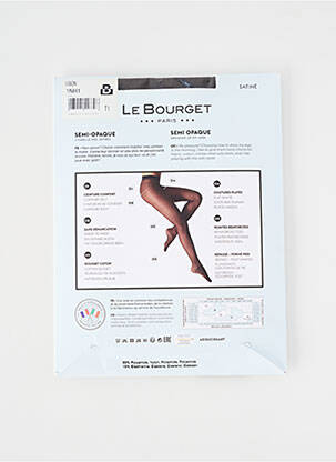 Collants stretch noir LE BOURGET femme