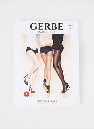 Collants tissage voile noir GERBE femme