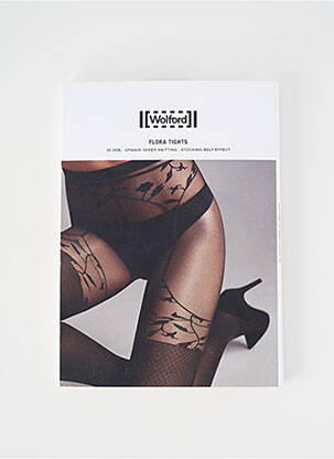 Collants stretch noir WOLFORD femme