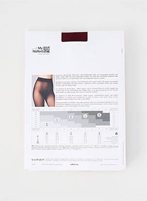 Collants stretch rouge WOLFORD femme