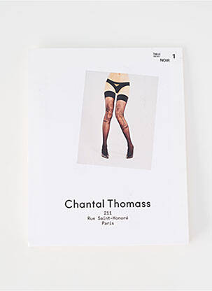 Bas imprimé fantaisie noir CHANTAL THOMASS femme