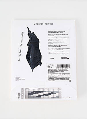 Bas imprimé fantaisie noir CHANTAL THOMASS femme