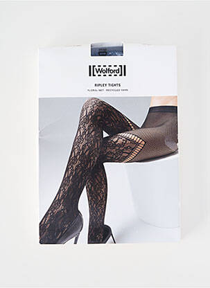 Collants stretch bleu WOLFORD femme