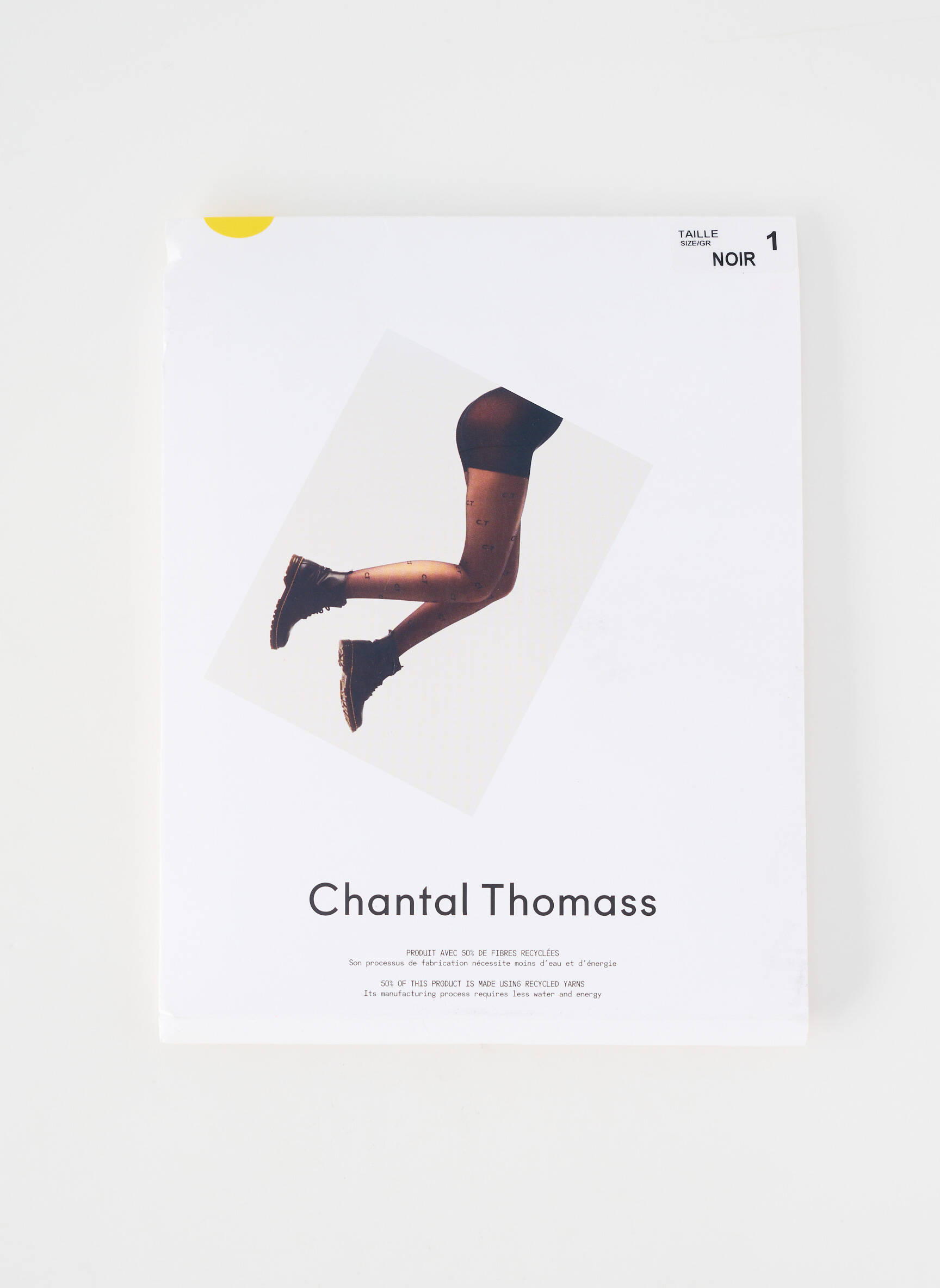 Collants imprimé fantaisie noir CHANTAL THOMASS femme