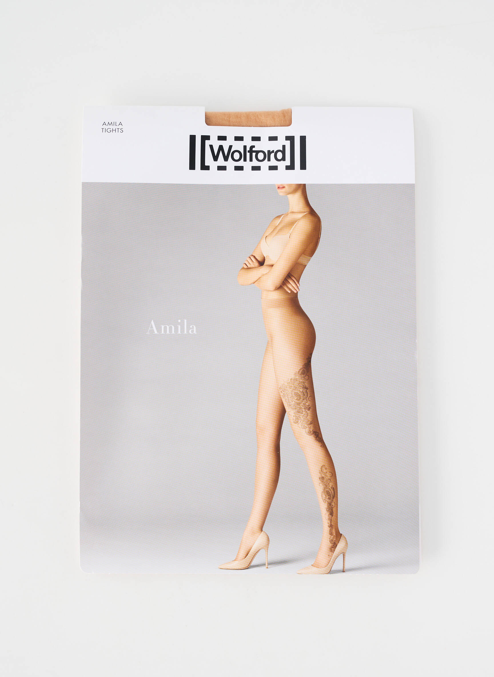 Collants stretch beige WOLFORD femme