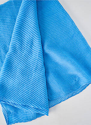 Foulard légère et transparente bleu THOMAS RABE femme
