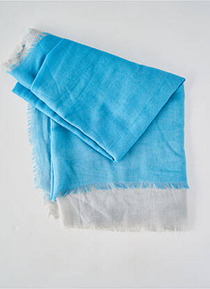 Foulard tissage popeline bleu RABE femme