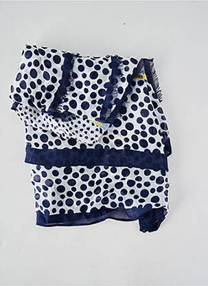 Foulard tissage popeline bleu OLSEN femme