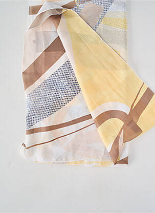 Foulard légère et transparente jaune FRANK WALDER femme