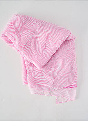 Foulard coutures renforcées rose OLSEN femme