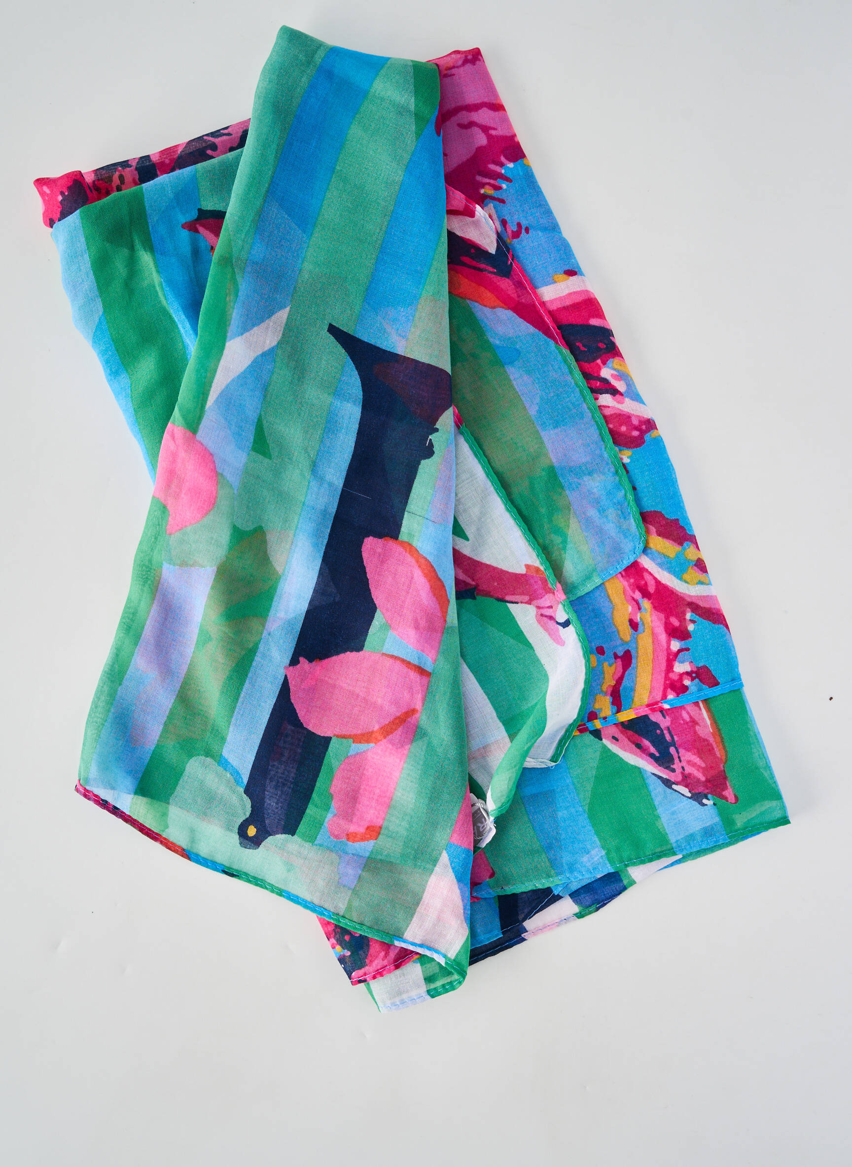 Foulard légère et transparente rose RABE femme