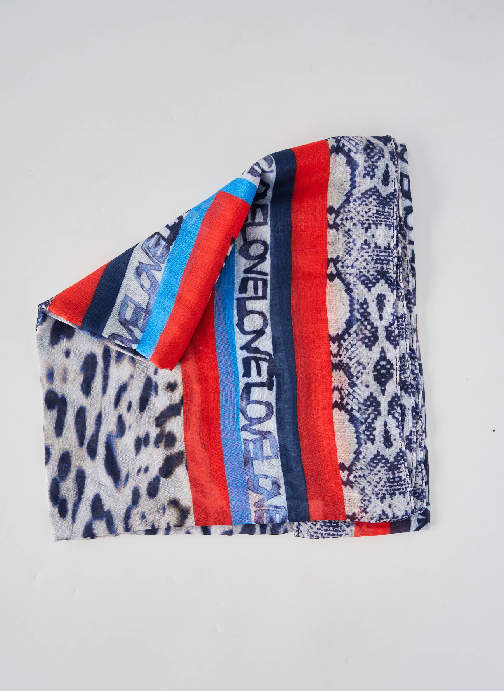 Foulard légère et transparente bleu RABE femme