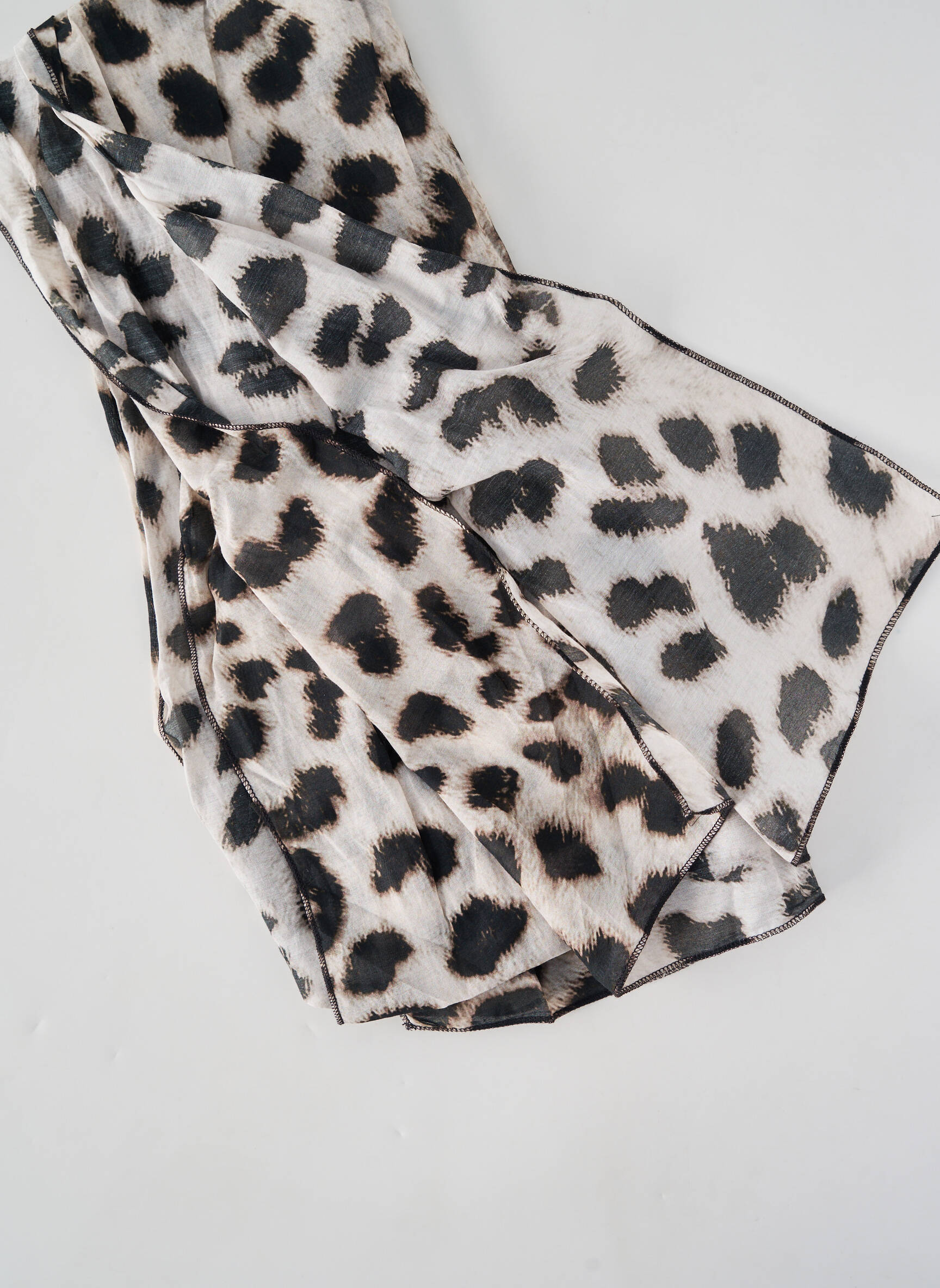 Foulard imprimé animal beige FRANK WALDER femme