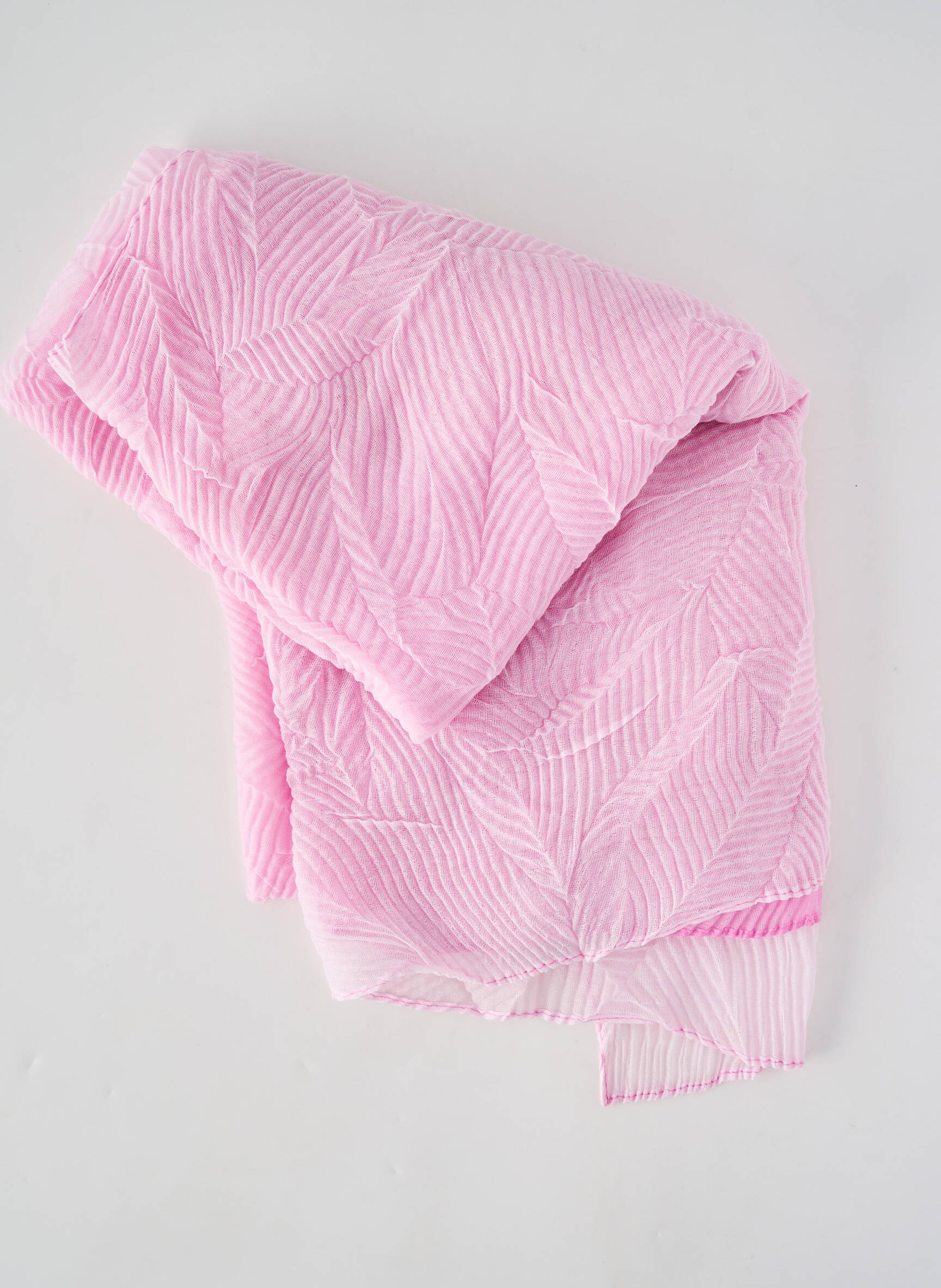 Foulard coutures renforcées rose OLSEN femme